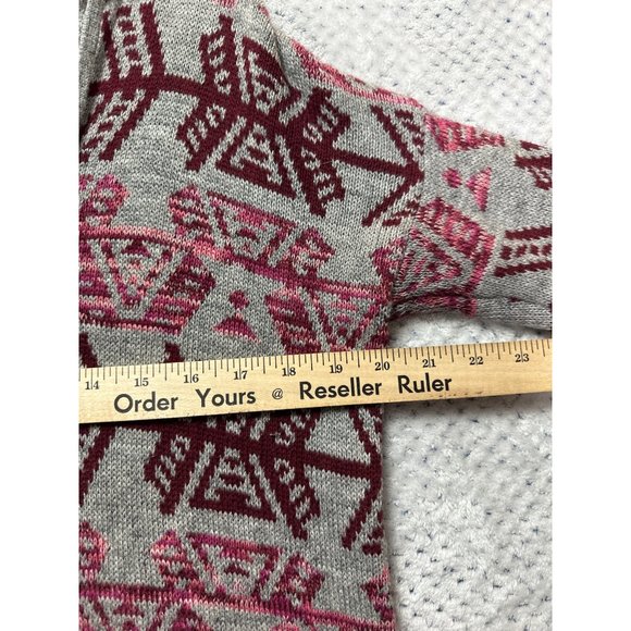 American Eagle Outfitter AEO Sweater Hoodie Womens XS Aztec Knit Pullover Medium - Picture 14 of 16